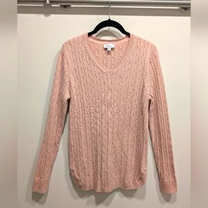 Pink Cable Knit Sweater Size Small